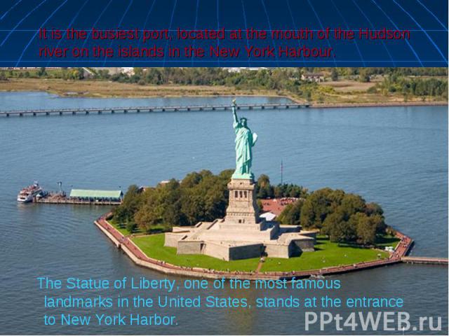The Statue of Liberty, one of the most famous landmarks in the United States, stands at the entrance to New York Harbor. The Statue of Liberty, one of the most famous landmarks in the United States, stands at the entrance to New York Harbor.