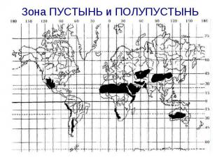 Зона ПУСТЫНЬ и ПОЛУПУСТЫНЬ