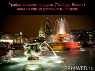 Трафальгарская площадь (Trafalgar Square)- одна из самых красивых в Лондоне