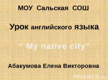 My native city