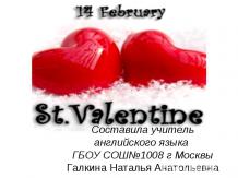 14 February St. Valentine