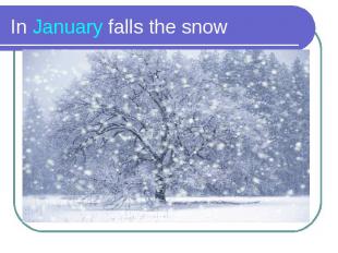In January falls the snow