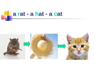 a rat - a hat - a cat