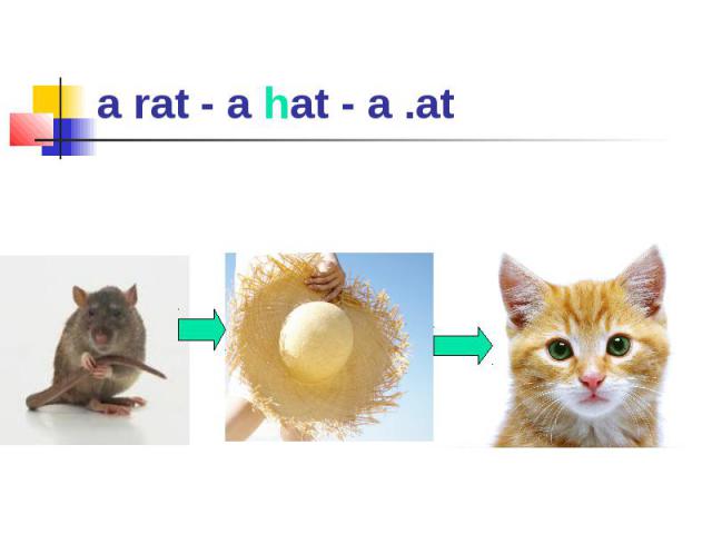 a rat - a hat - a .at