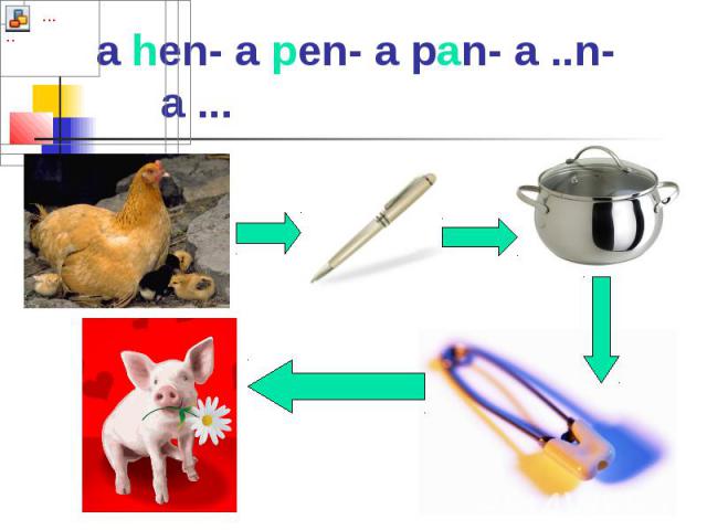 a hen- a pen- a pan- a ..n- a ...