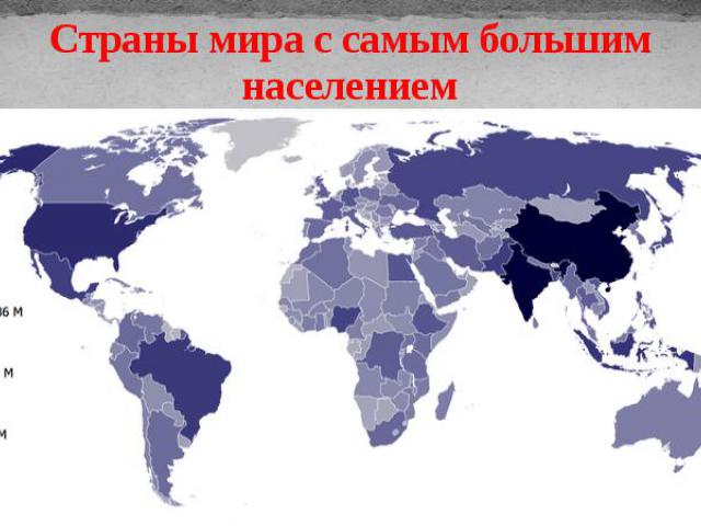 Страны мира с самым большим населением