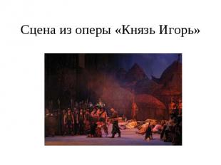 Сцена из оперы «Князь Игорь»