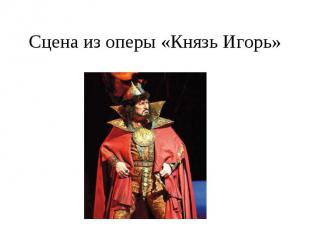 Сцена из оперы «Князь Игорь»