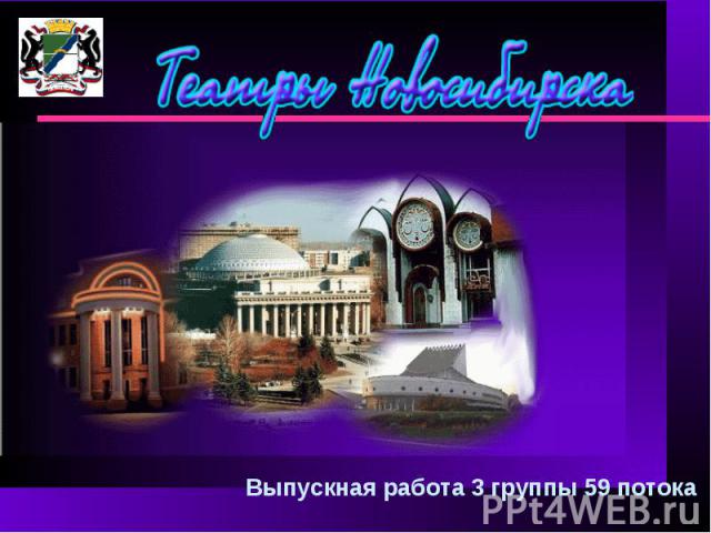 Театры Новосибирска Выпускная работа 3 группы 59 потока