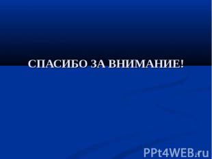 СПАСИБО ЗА ВНИМАНИЕ!