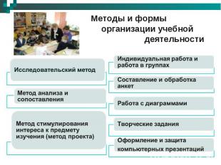 Методы и формы организации учебной деятельности