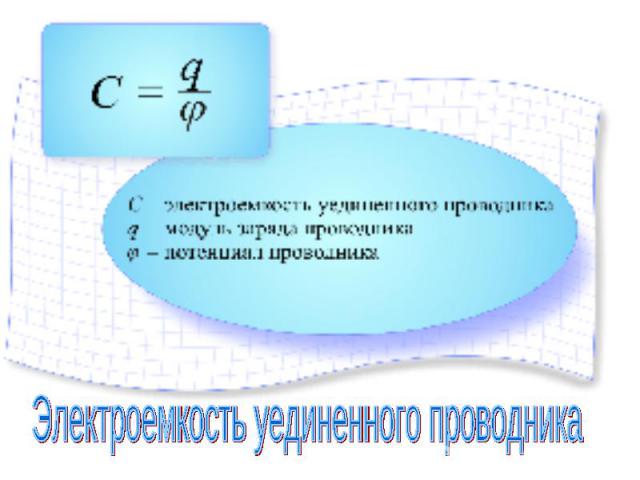 Электроемкость уединенного проводника