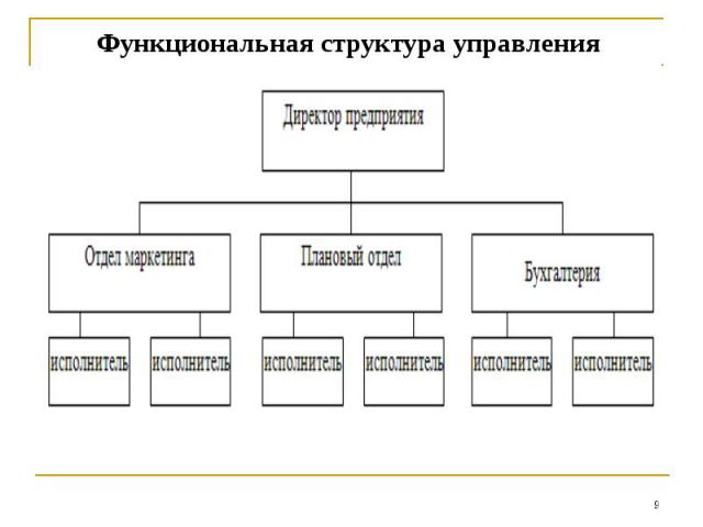Функциональная структура управления