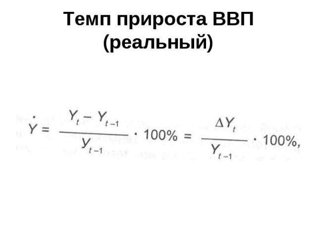 Темп прироста ВВП (реальный)