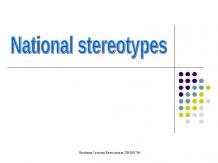 National stereotypes