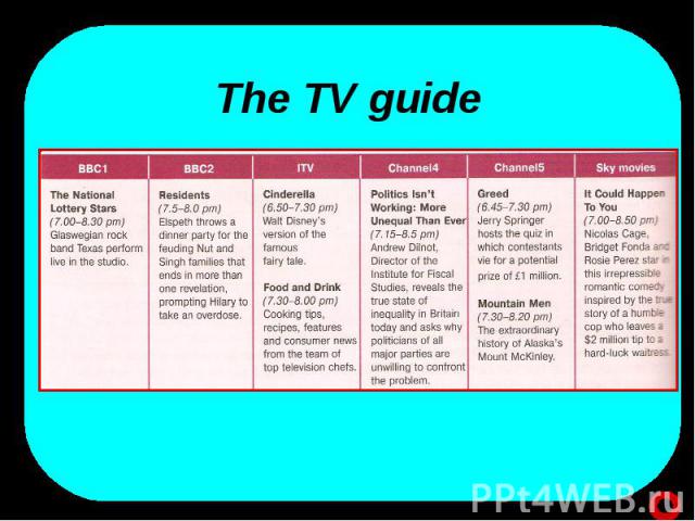 The TV guide