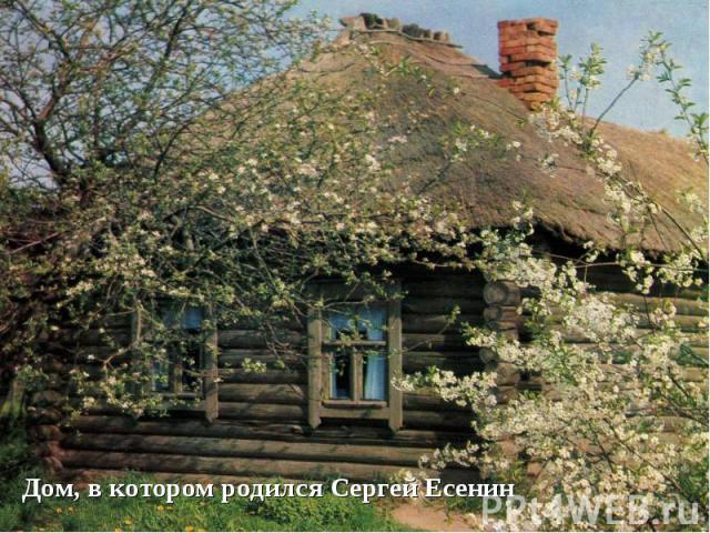 Дом, в котором родился Сергей Есенин