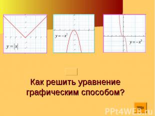 Как решить уравнение графическим способом?