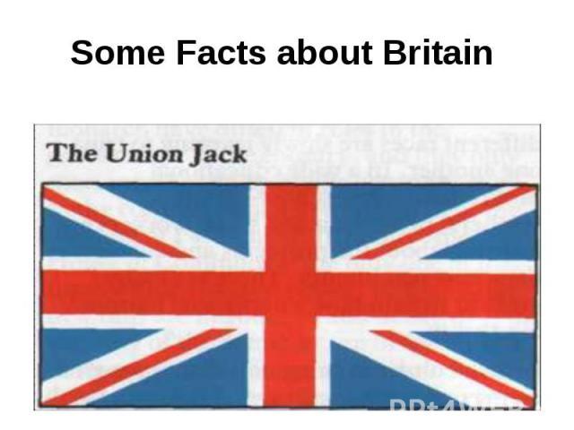 Some Facts about Britain