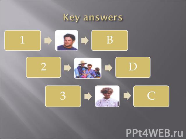Key answers