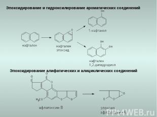 Эпоксидирование и гидроксилирование ароматических соединений Эпоксидирование али