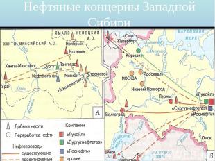 Нефтяные концерны Западной Сибири