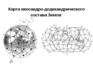 Карта икосаедро- додекаедрического состава Земли
