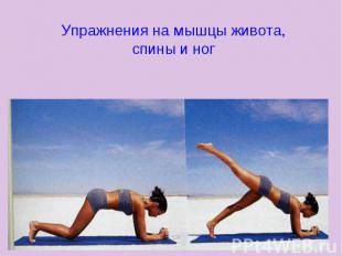 Упражнения на мышцы живота, спины и ног