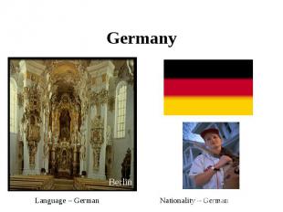 Germany Language – German Nationality – German
