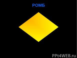 РОМБ Ромбом называется параллелограмм, у которого все стороны равныAB=BC=CD=AD