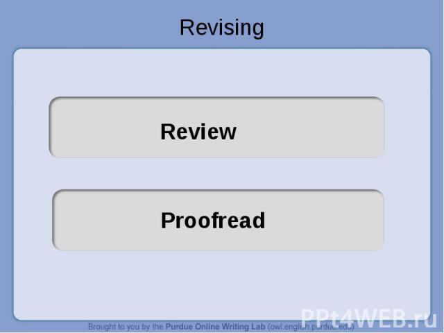 Revising ReviewProofread