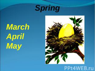 SpringMarchAprilMay