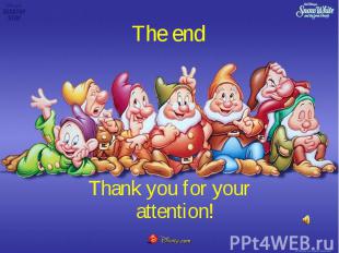 The end Thank you for your attention!