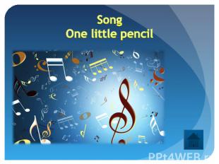SongOne little pencil
