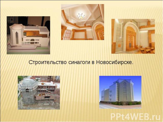 Строительство синагоги в Новосибирске.