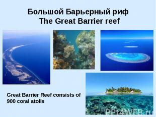 Большой Барьерный риф The Great Barrier reef