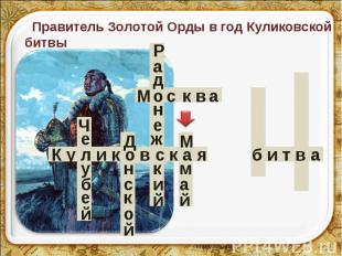 Правитель Золотой Орды в год Куликовской битвы