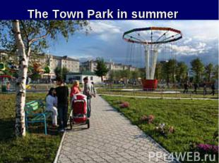 The Town Park in summer