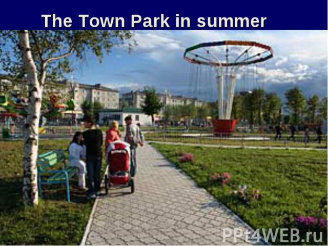 The Town Park in summer