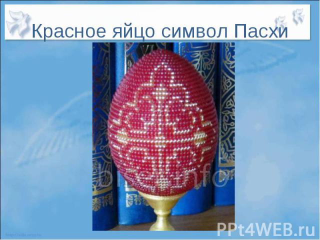 Красное яйцо символ Пасхи