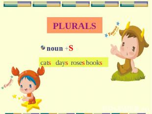 PLURALS noun +Scatsdaysrosesbooks
