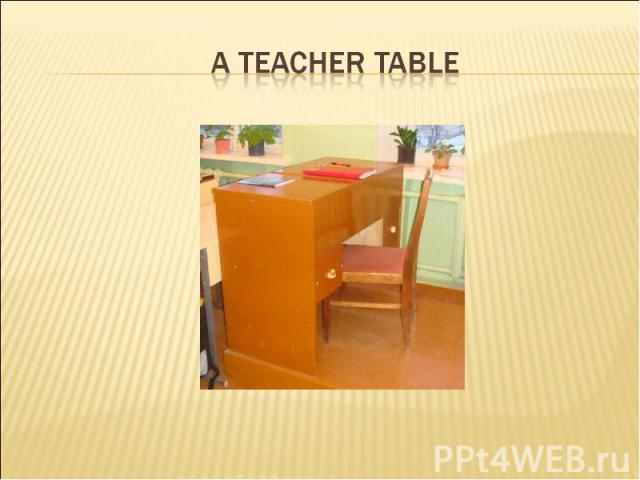 A teacher table