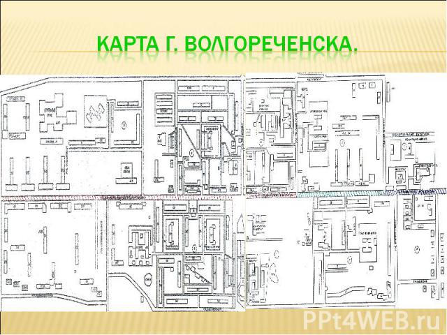 Карта г. Волгореченска.