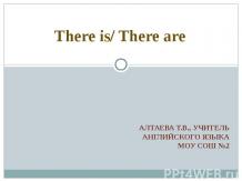 There is/ There are