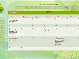 экологический календарь