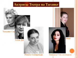 Актрисы Театра на Таганке