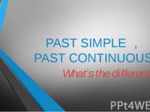 Past simple, past continuous. What’s the difference?