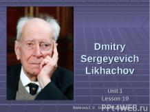 Dmitry Sergeyevich Likhachov