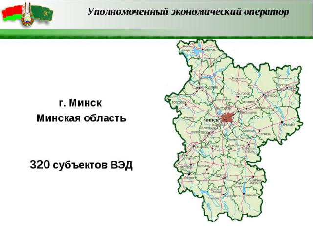 г. Минск Минская область 320 субъектов ВЭД