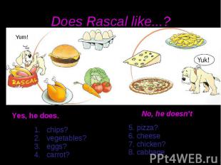 Does Rascal like...? Yes,